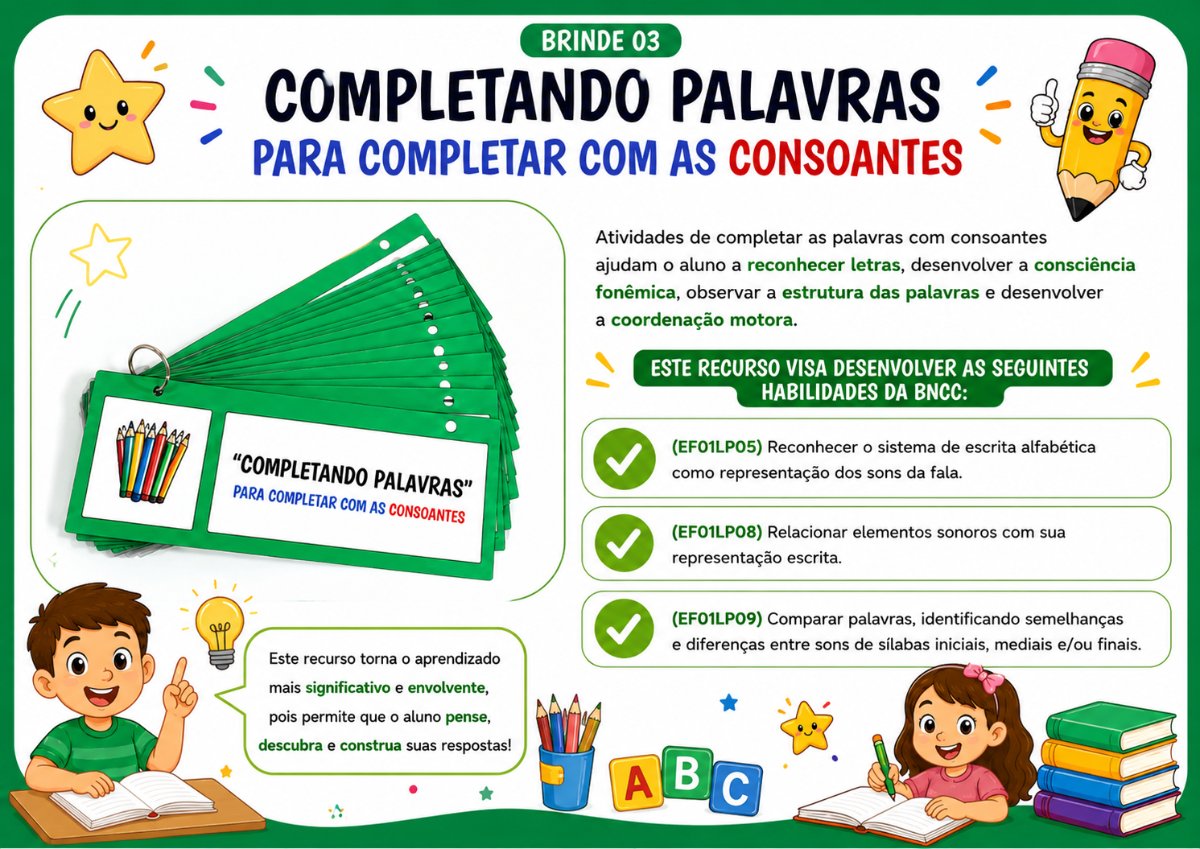 Complete com Consoantes